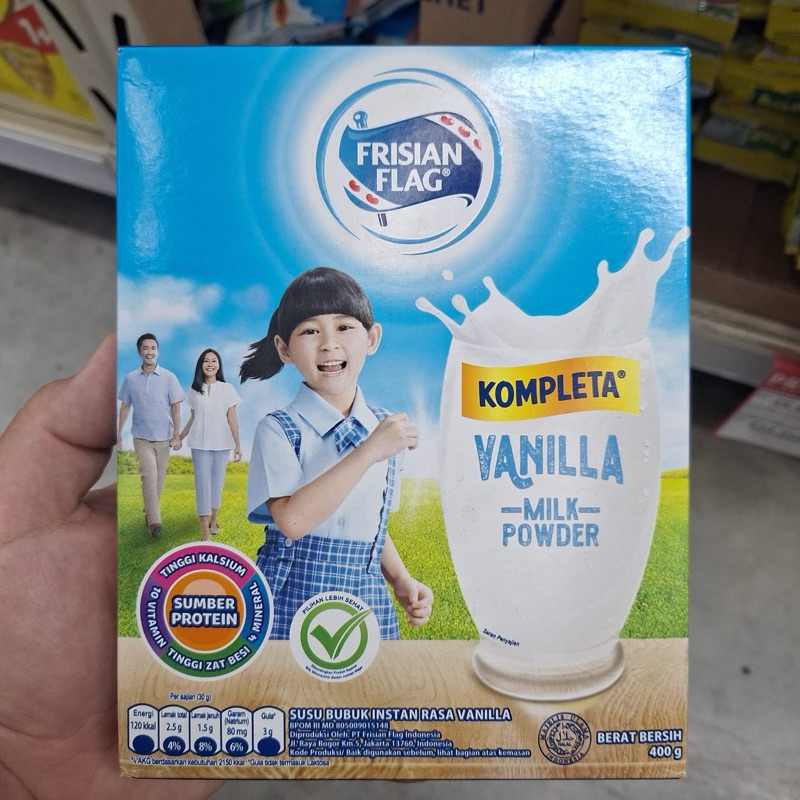 

FRISIAN FLAG susu Bubuk KOMPLETA 400gram Vanilla