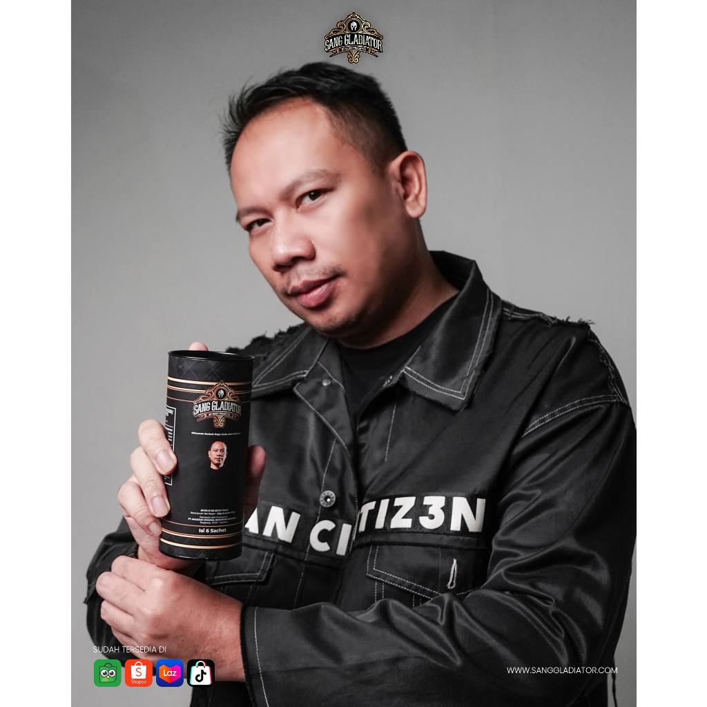 

paket isi 6 sachet kopi gladiator untuk sang gladiator terbuat dari bahan berkualitas