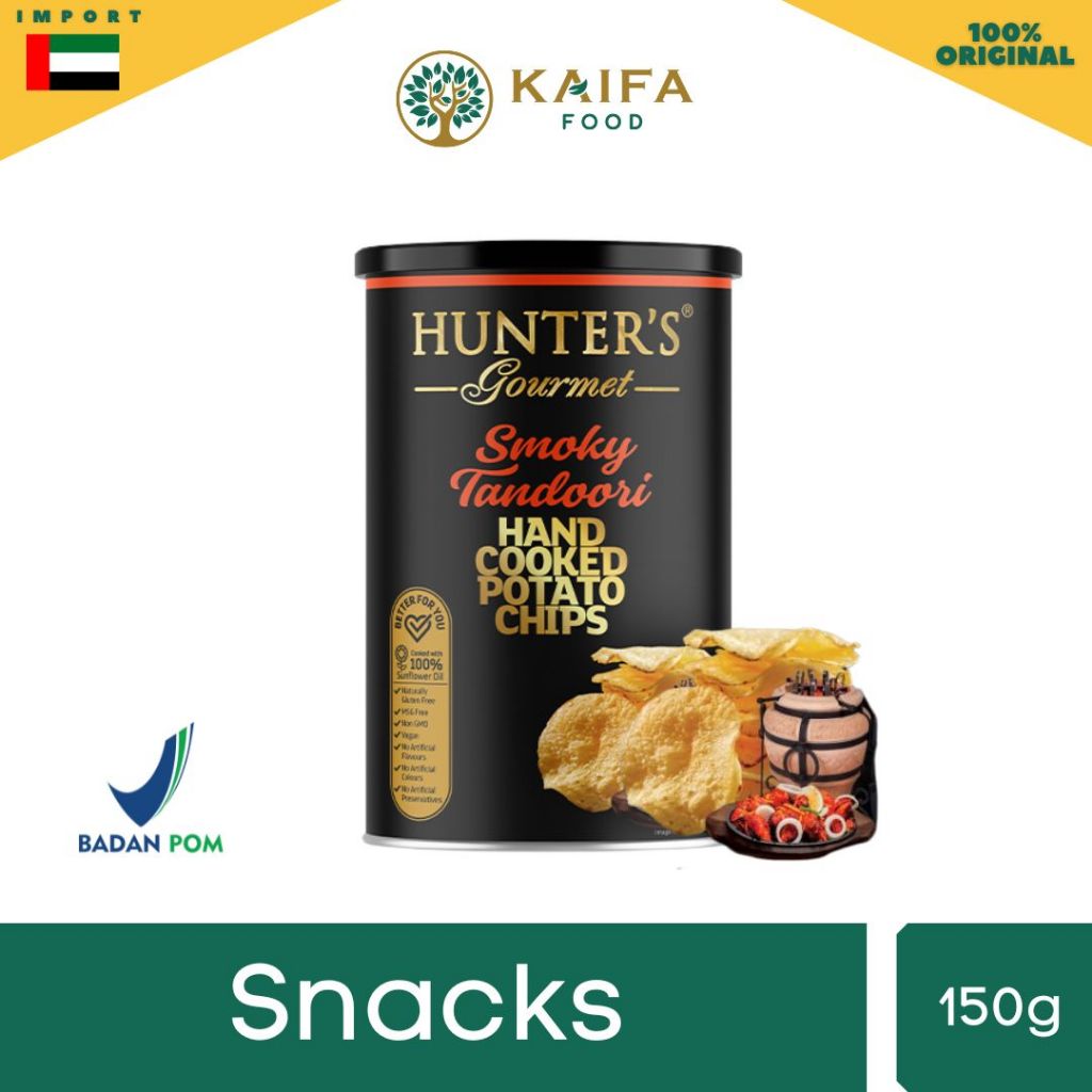 

Hunter’s Gourmet Potato Chips Gold Edition - Keripik Kentang Premium