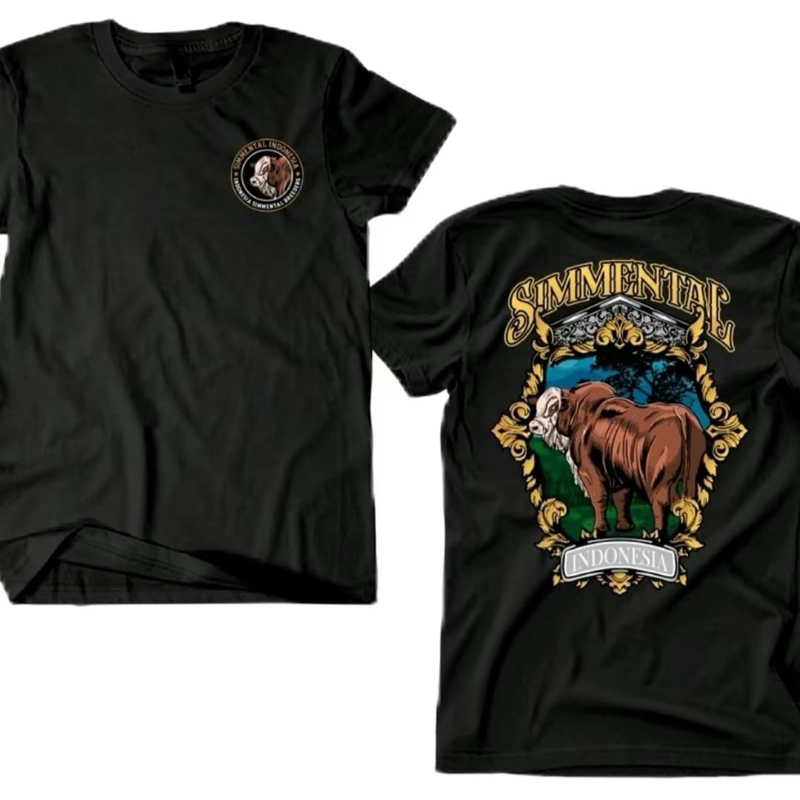 Tshirt/kaos peternak sapi simental indonesia