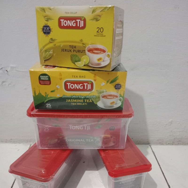 

teh tongtji celup, 1 box isi 25, dan 15 sachet celup.
