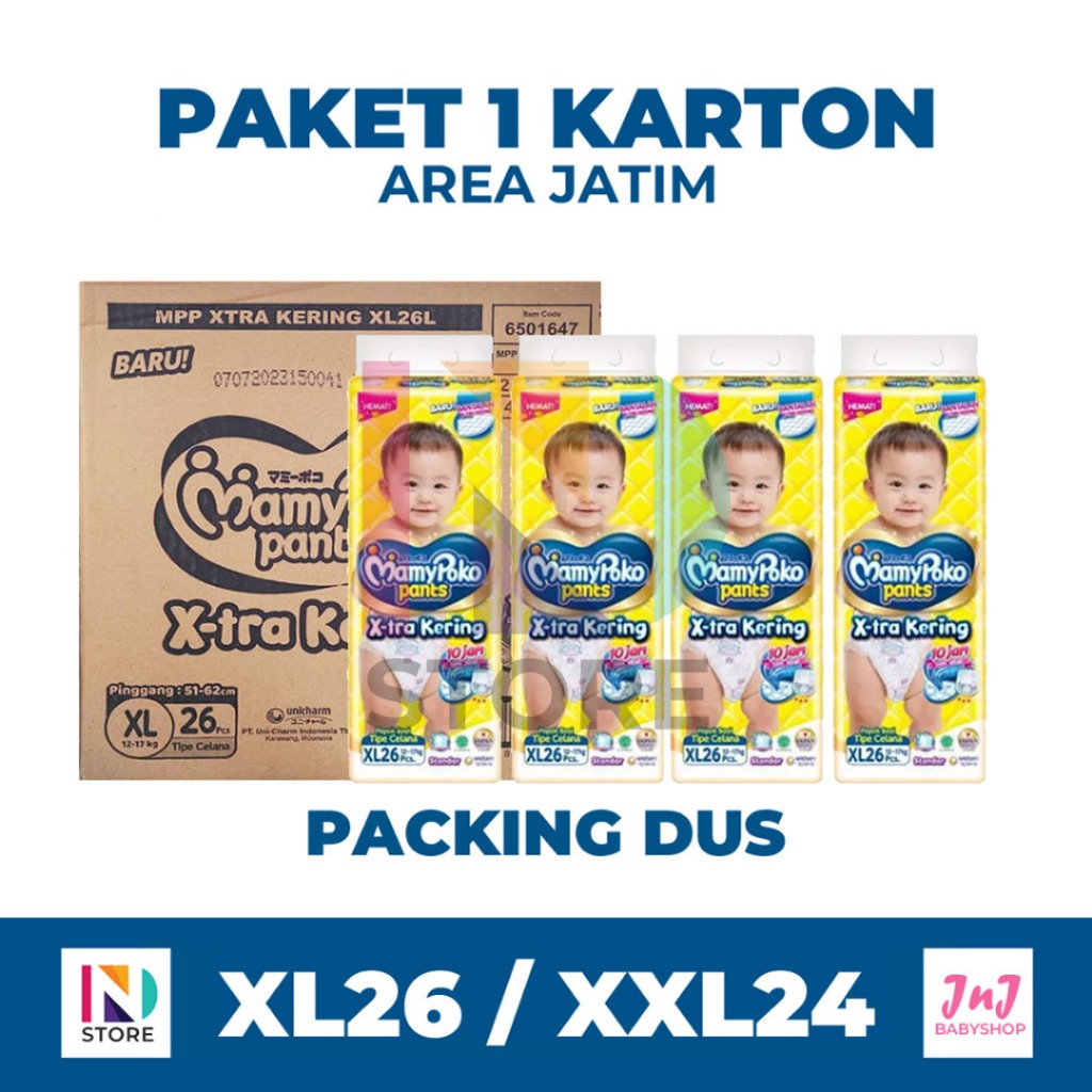 MamyPoko Pants Xtra Kering XL26/XXL24 Paket 1 Dus/Karton