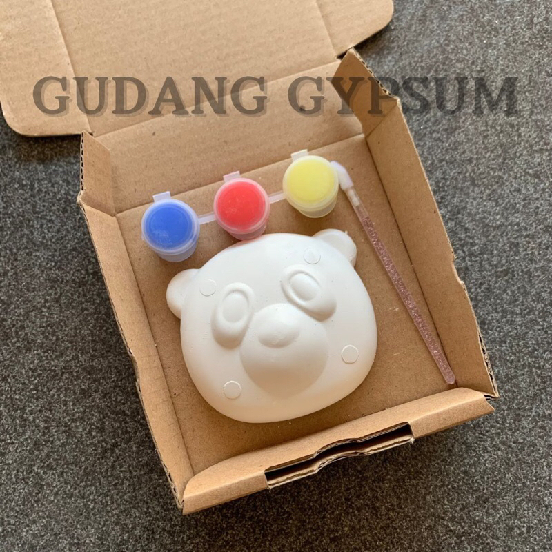 {DUS 1 PATUNG} custom souvenir gypsum painting custom mewarnai gipsum hampers ulang tahun anak murah