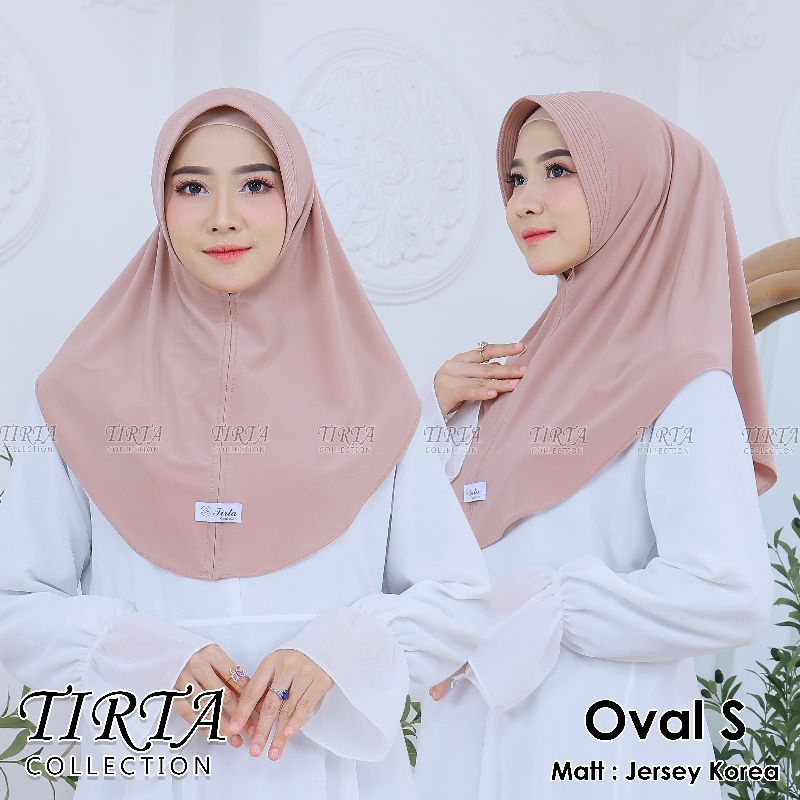 TIRTA-Hijab daily instan jilbab bergo oval TIRTA sport size S terbaru Jersey Korea premium by Tirta 