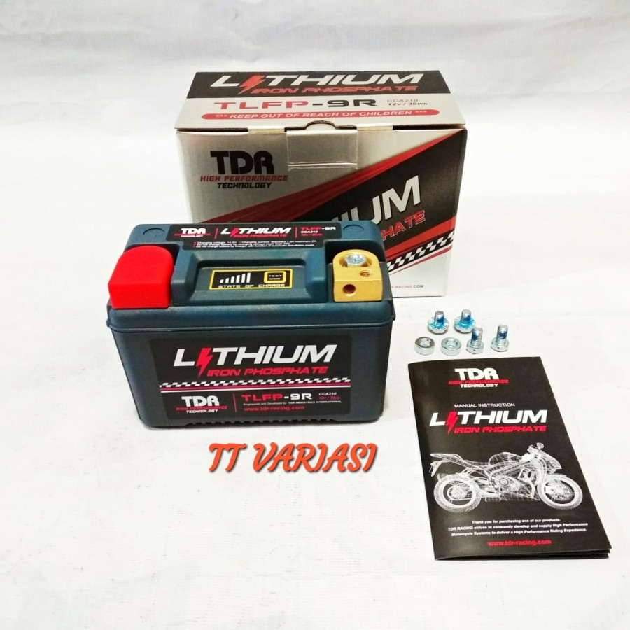 Aki TDR Lithium TLFP 9R 12 Volt Xmax Ninja 250 CBR  250 Forza 250 R25
