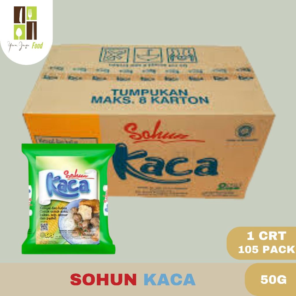 

Sohun Kaca / Soun Kaca / Mie Soun / Bihun Jagung Kemasan 50g 1 KARTON/105 PACK