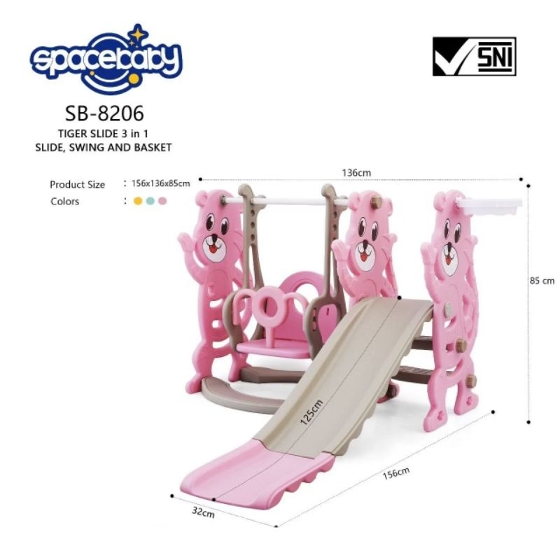 PEROSOTAN ANAK DAN AYUNAN SPACEBABY SB8206  SLIDE 3~PEROSOTAN ANAK