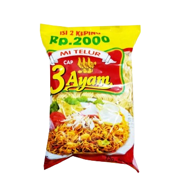 

MIE TELOR CAP 3 AYAM 110gr