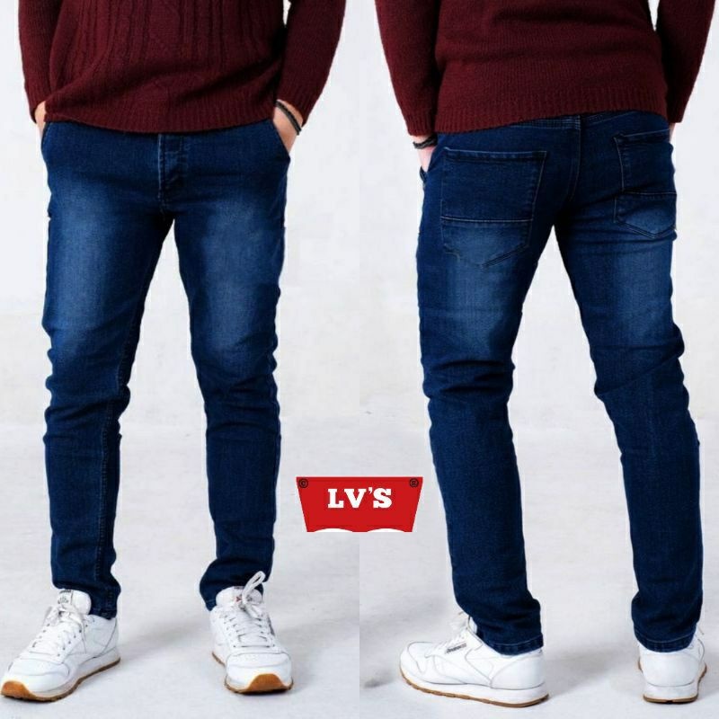 PROMO JEANS PRIA CELNA PANJANG PRIA JEANS SLIM FIT JEANS JUMBO - EMG