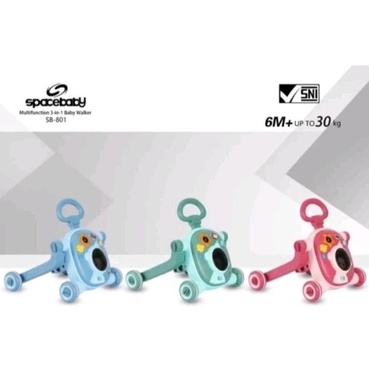 Spacebaby 3 in 1 Walker SB 801