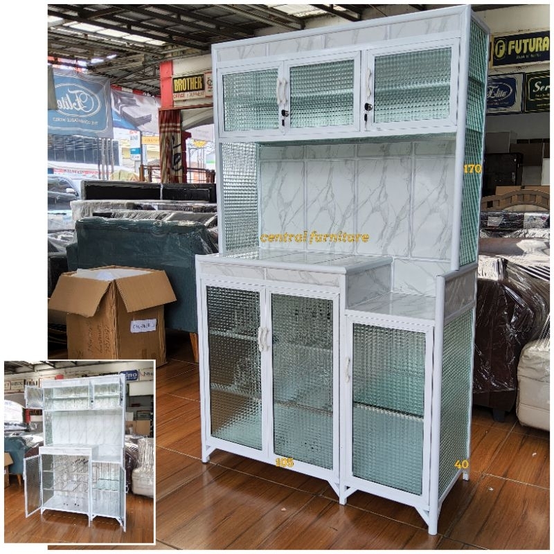 Rak Piring / Lemari Sayur Almunium Pipa Besar