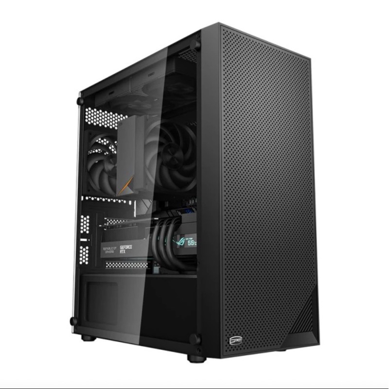 Casing PC Cooler/PC Cooler C3-B310 m-ATX - Free 4 Fan RGB - Black