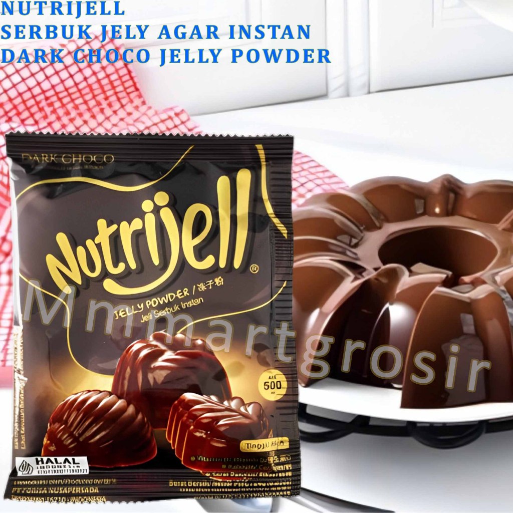 

Nutrijell / Serbuk Jelly Agar Instan / Dark Choco Jelly Powder / 24gr