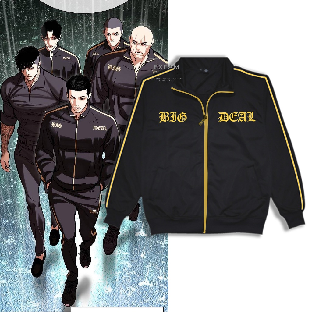 Jaket Tracktop Big Deal Crew Komik Lookism Kim Gimyung Bigdeal Manhwa Korea