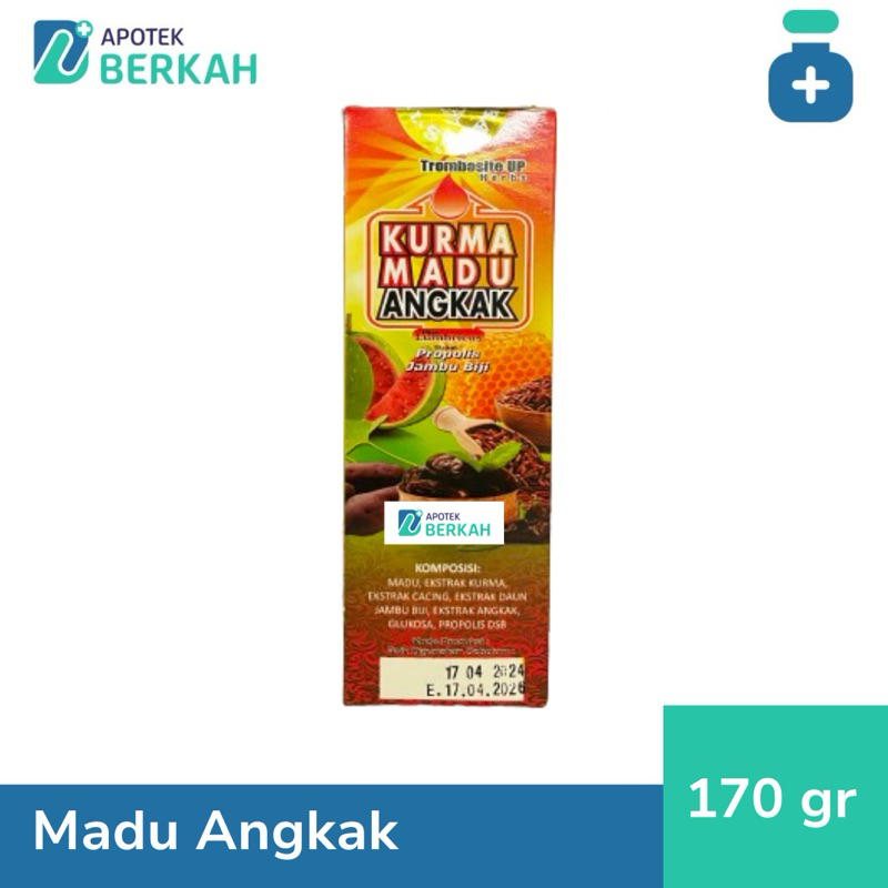 

Madu Kurma Angkak 170g - Madu Angkak, Penambah Trombosit, Propolis.