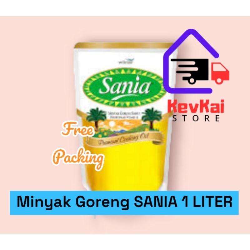 

Minyak Goreng Premium SANIA 1 liter, minyak goreng murah, oil cooking.