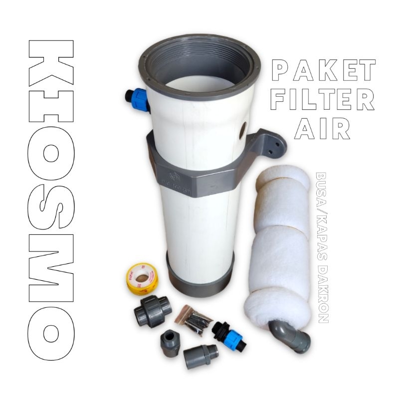 Sedimen Filter Air - Filter Air Keran - Media Filter Busa Kapas Dakron