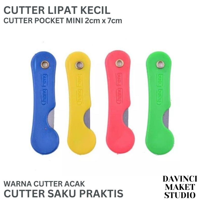 

Pisau Cutter Kecil Lipat Mini - Pocket Cutter Small Portable