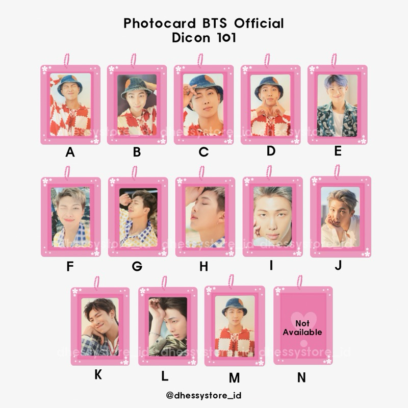 Photocard Official BTS Dicon 101 RM