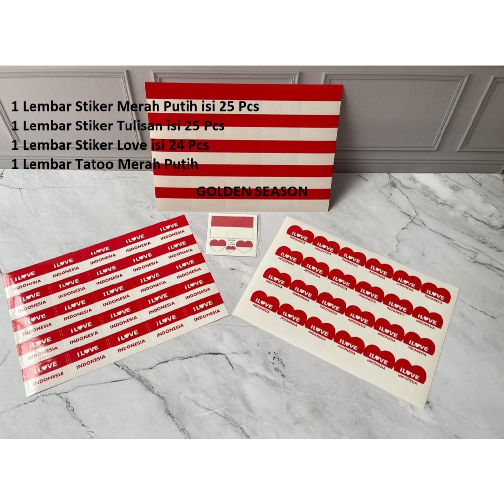 

Stiker Pipi Merah Putih ISI 25 PCS Tempelan Pipi Bendera TERMURAH Sticker Hut RI 17 Agustus Merdeka