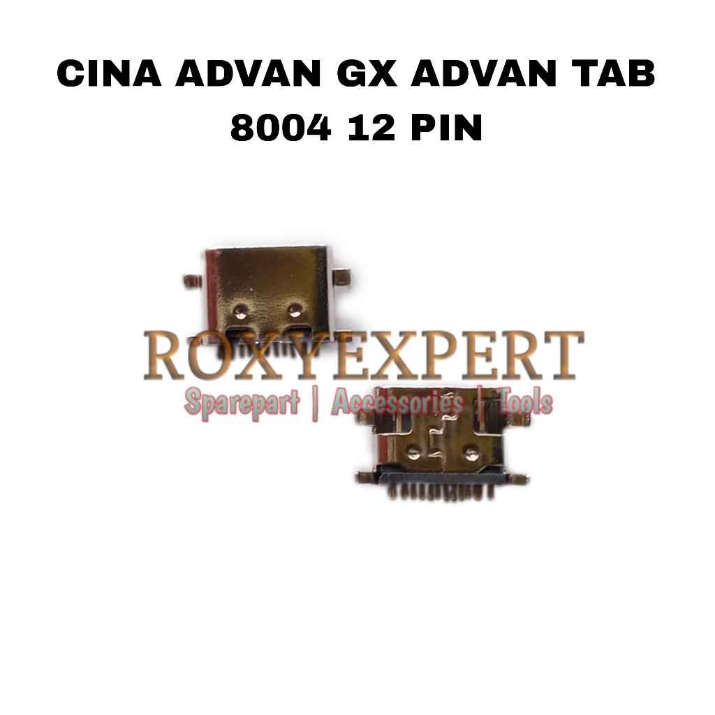 Konektor Cas Cina Advan GX Advan Tab 8004 12 Pin Connector Charger Con Tc