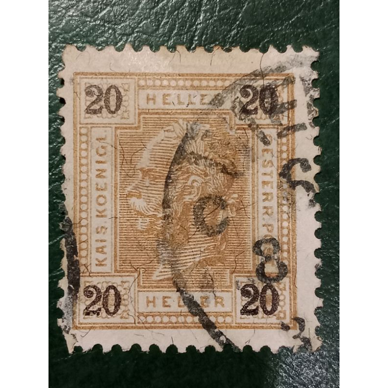 

Prangko Austria 20 Heller Franz Joseph Tahun 1904 USED