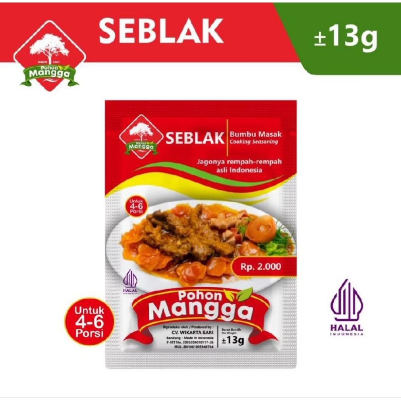 

BUMBU SEBLAK /bumbu masak cap pohon mangga/ENAK+MANTAP RASA NYA