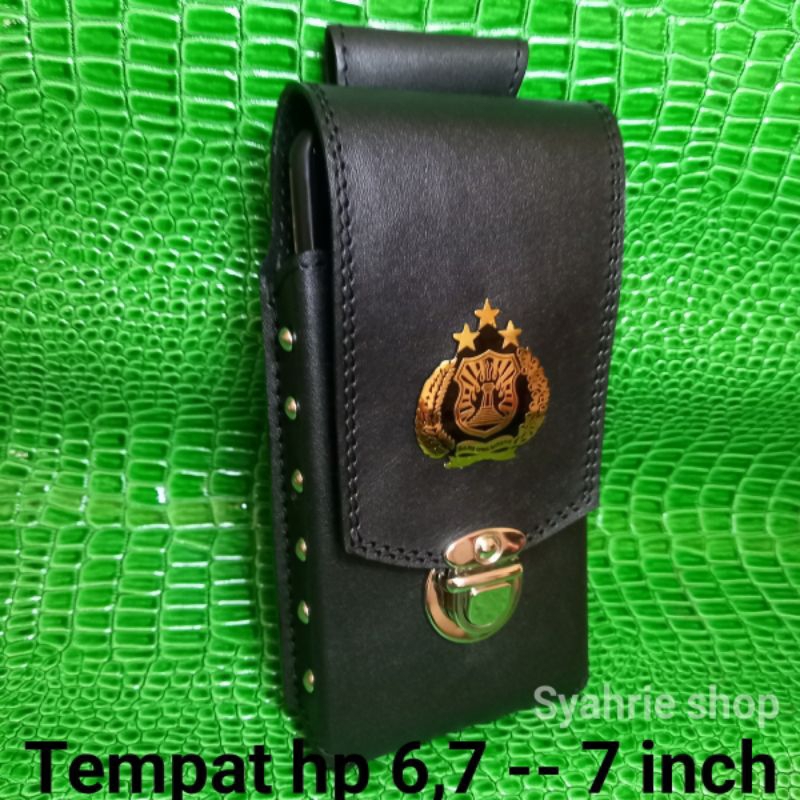 Sarung hp kulit asli satu slot 6,7 - 7 inch
