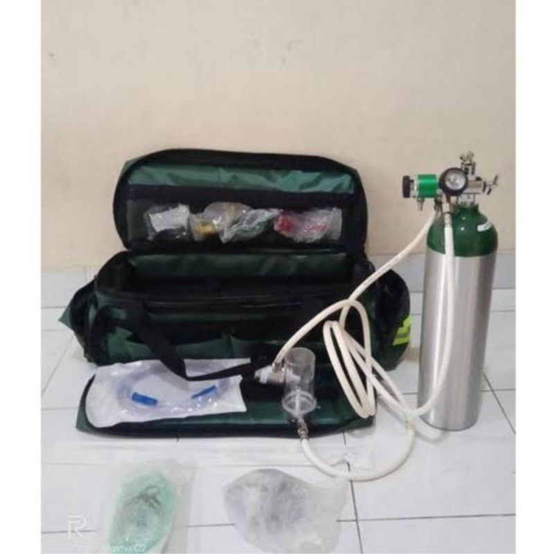 LSP PORTABLE OXYGEN RESUSCITATOR AVAMED / TABUNG OKSIGEN RESUSITASI USA Murah soft case