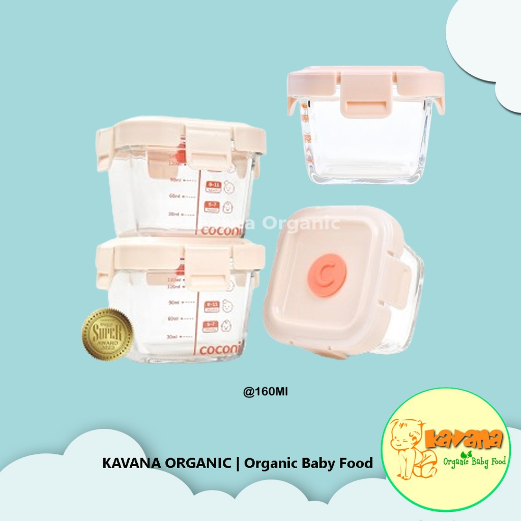 Coconi Glass Food Container 160ml 1set