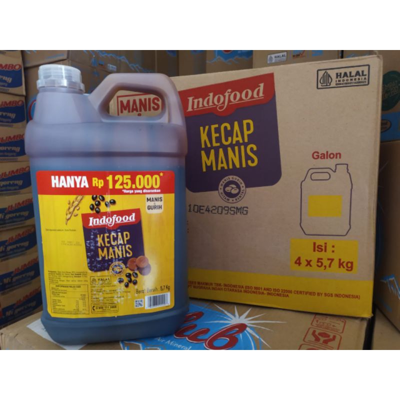 

Kecap Manis Indofood Kemasan Jerigen 5.7kg