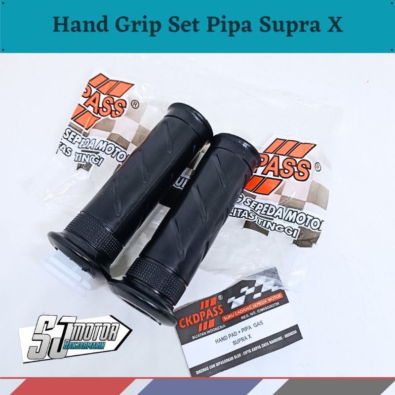 Handgrip Hand Grip Set Pipa Selongsong Gas Supra X Supra Fit Lama