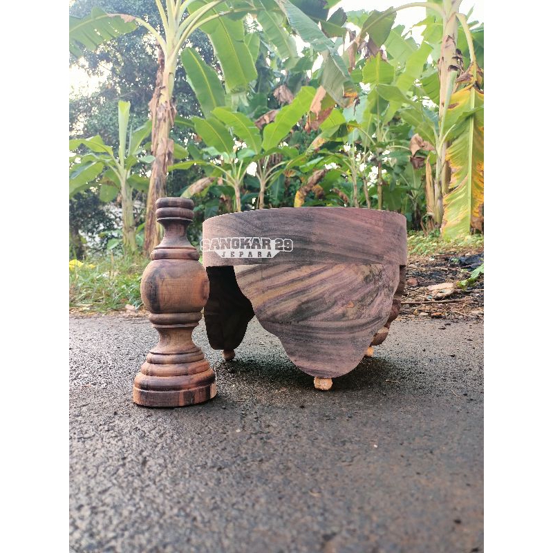 Tebok pleci helopet Bahan kayu Sono keling full kayu