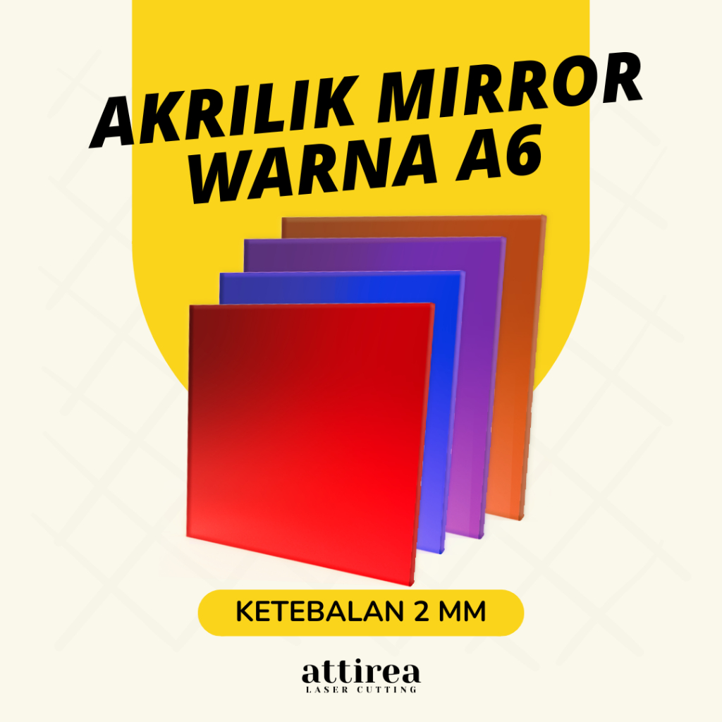 

Akrilik Mirror Warna A6 | Tebal 2 MM