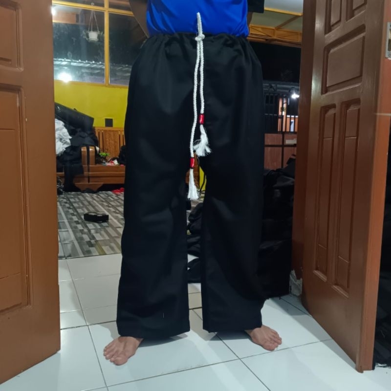CELANA WAROK Tali songket Murah|CELANA SILAT HITAM LENGKAP DENGAN USUS| CELANA SILAT MURAH