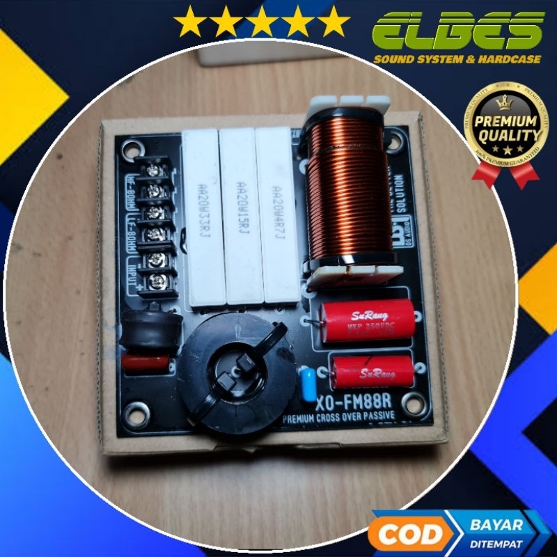 Crossover pasif 2 way XO-FM88R 8 OHM FM88 cross pasif mid high