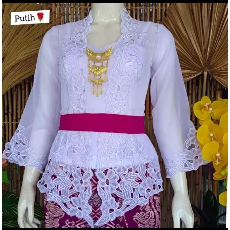 Kebaya jadi bordir/kebaya jadi bordir putih
