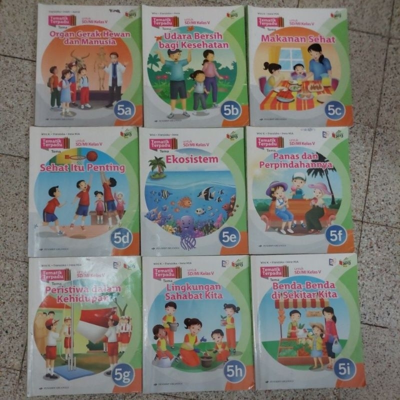 Buku Tematik terpadu bekas original kelas 5 sd