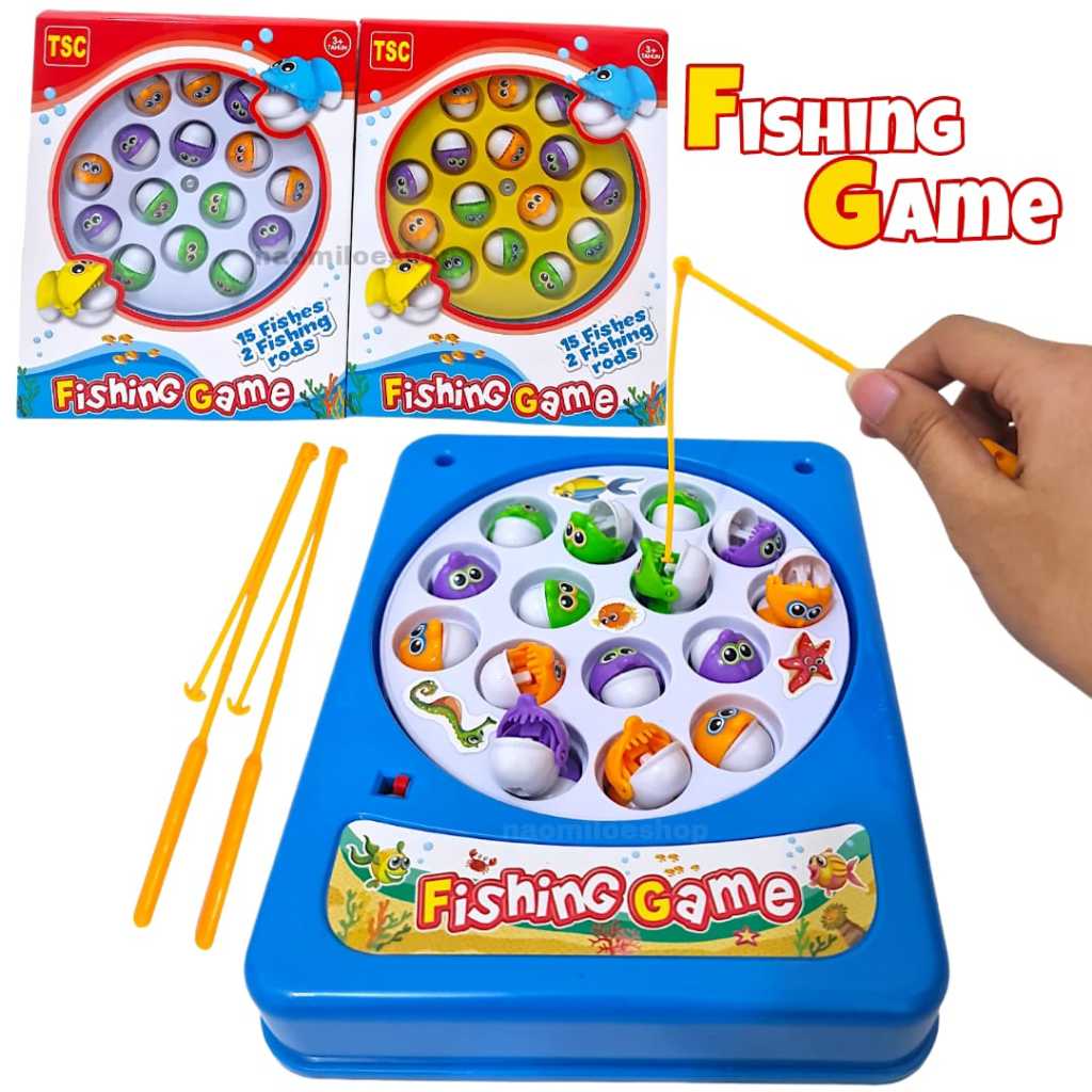 JUMBO 15 IKAN Pancingan premium mainan  mancing ikan magnet fishing game 15 ikan pancing ikan mainan