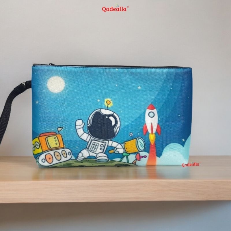 

Tempat Kotak Pensil Pulpen Alat Tulis Dompet Pouch Wanita Make Up Besar Multifungsi