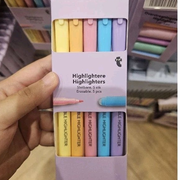 

FLYING TIGER FTC ERASABLE HIGHLIGHTER 5 PCS STABILO BISA DI HAPUS