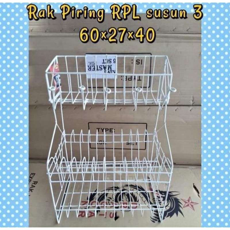 RAK PIRING RPK/RPL SUSUN 3 rak besi kokoh