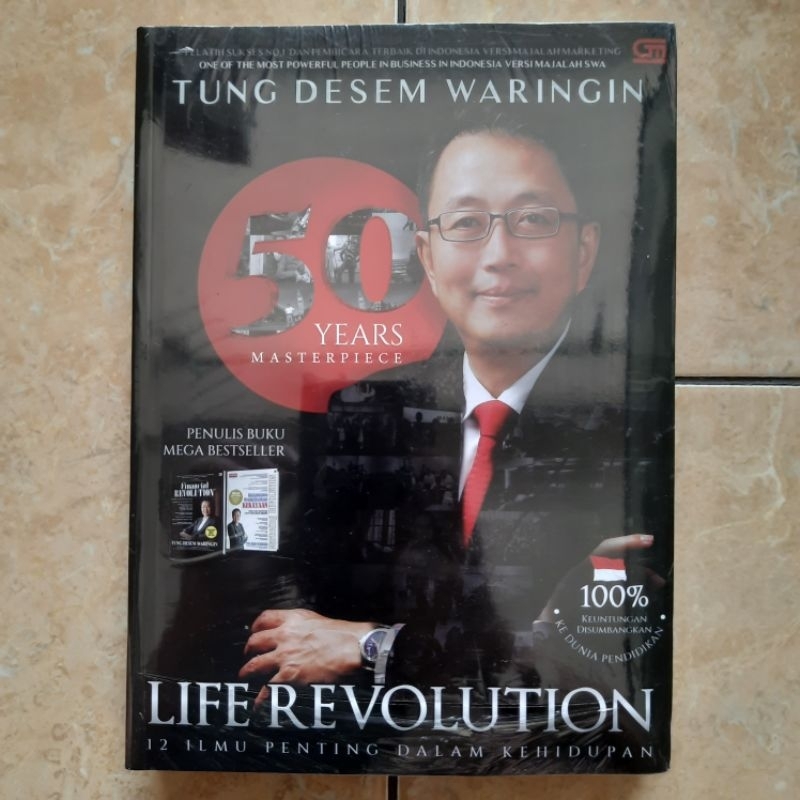 Buku 50 Years Masterpieces Life Revolution 12 Ilmu Penting Dalam Kehidupan Tung Desem Waringin + CD 