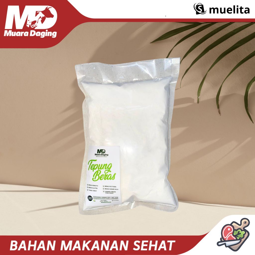 

Tepung Beras Organik - TINGGI SERAT & BEBAS PEMUTIH, GLUTEN