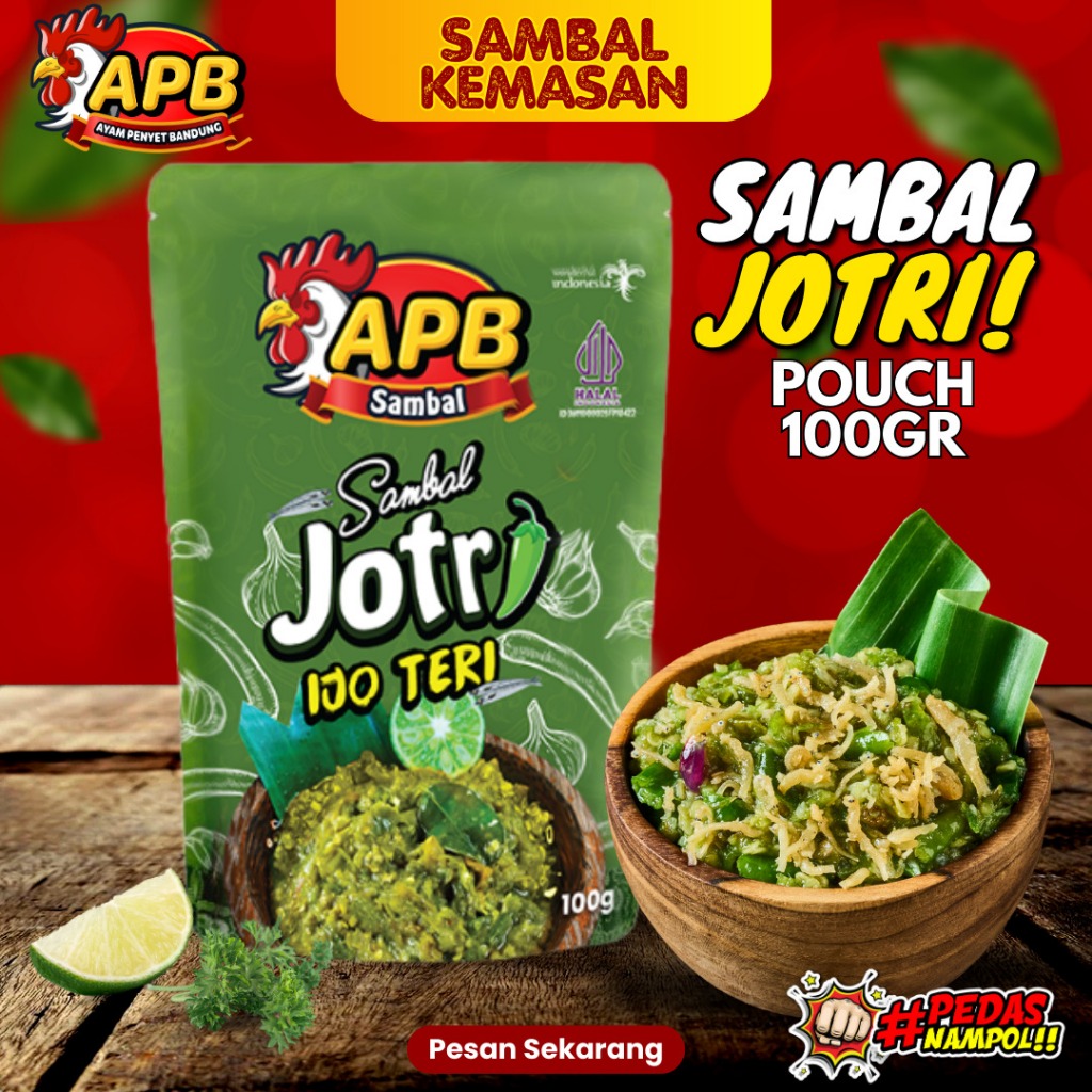 

SAMBAL JOTRI / SAMBAL CABE IJO TERI / SAMBAL HOMEMADE / SAMBAL HALAL - 100gr