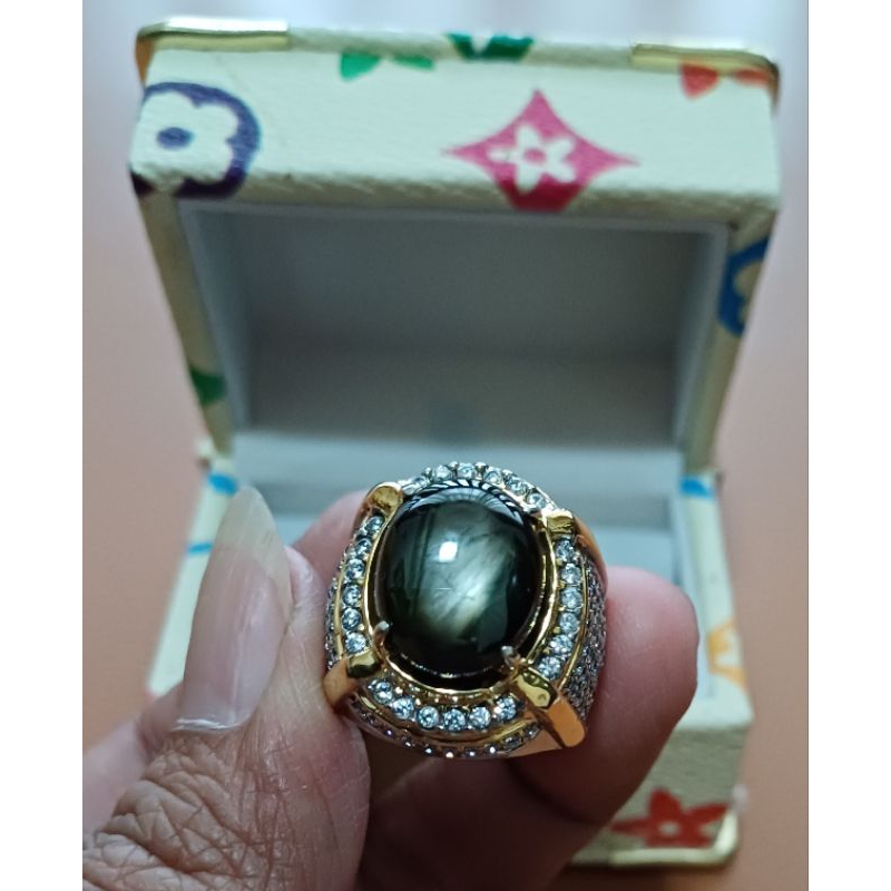 Natural star black saphire