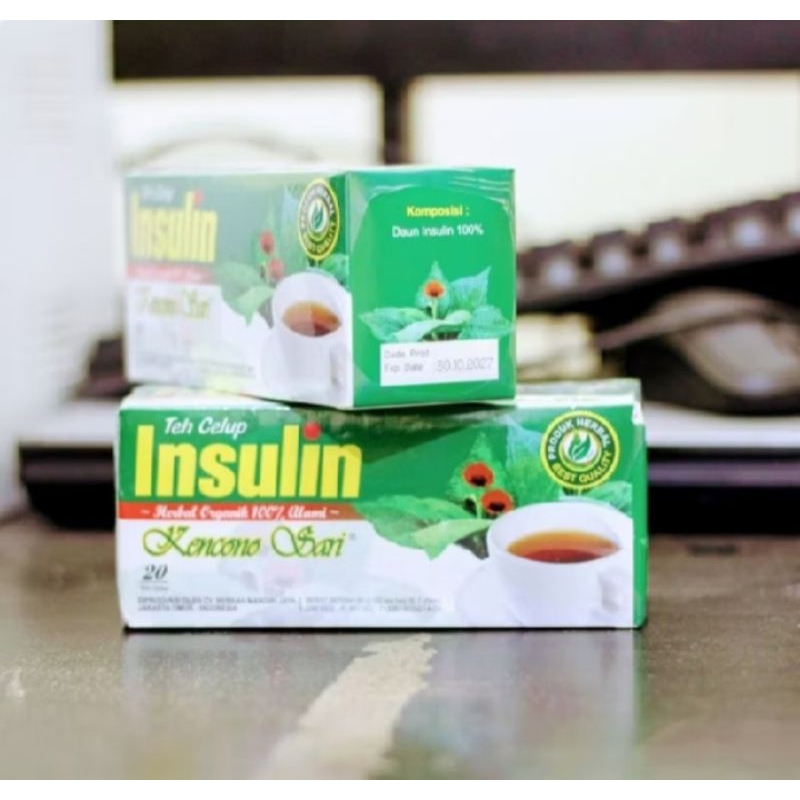 

Teh Celup Daun Insulin Kencono Sari 1pcs Untuk penyembuhan Diabetes