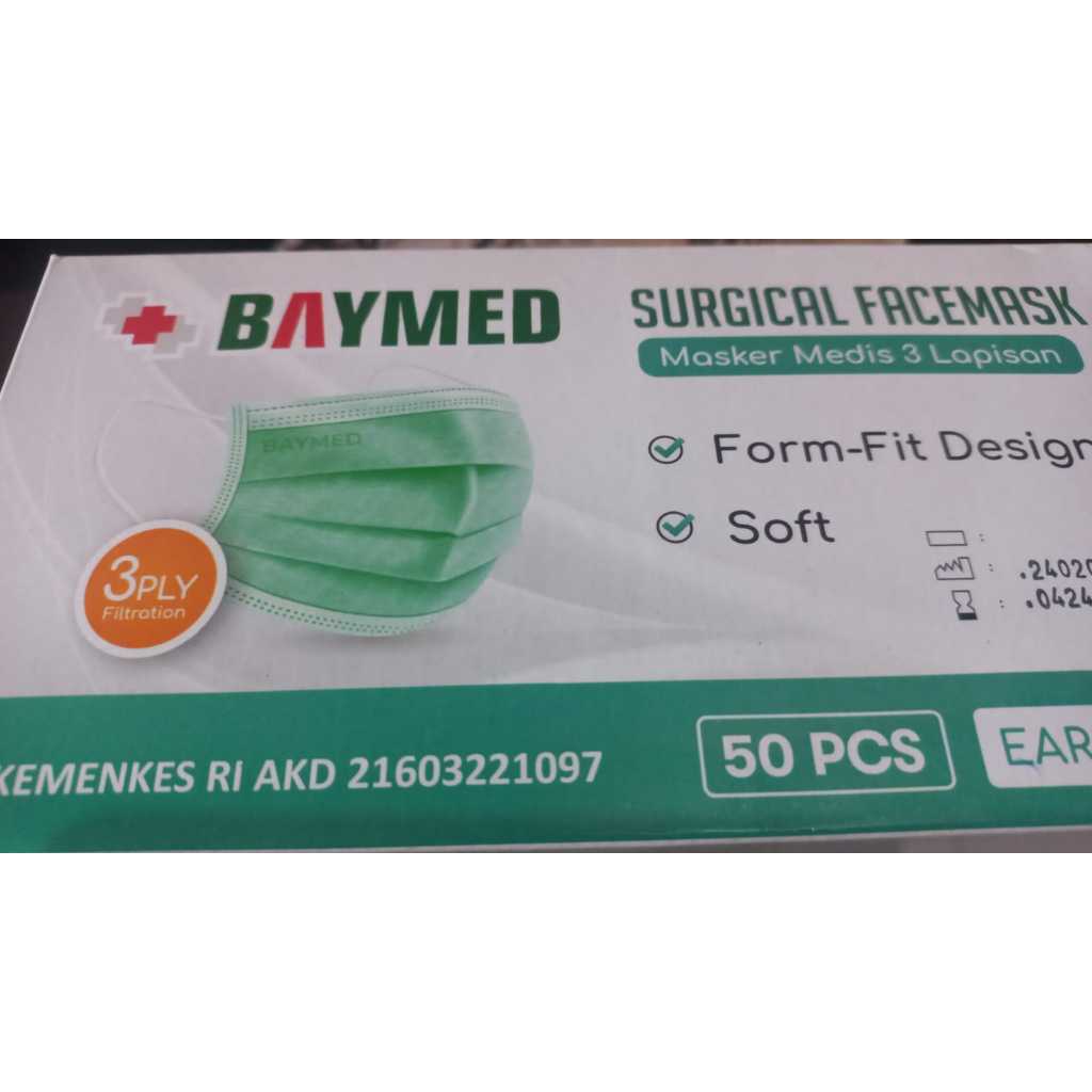 Masker Medis 3Ply Baymed Earloop