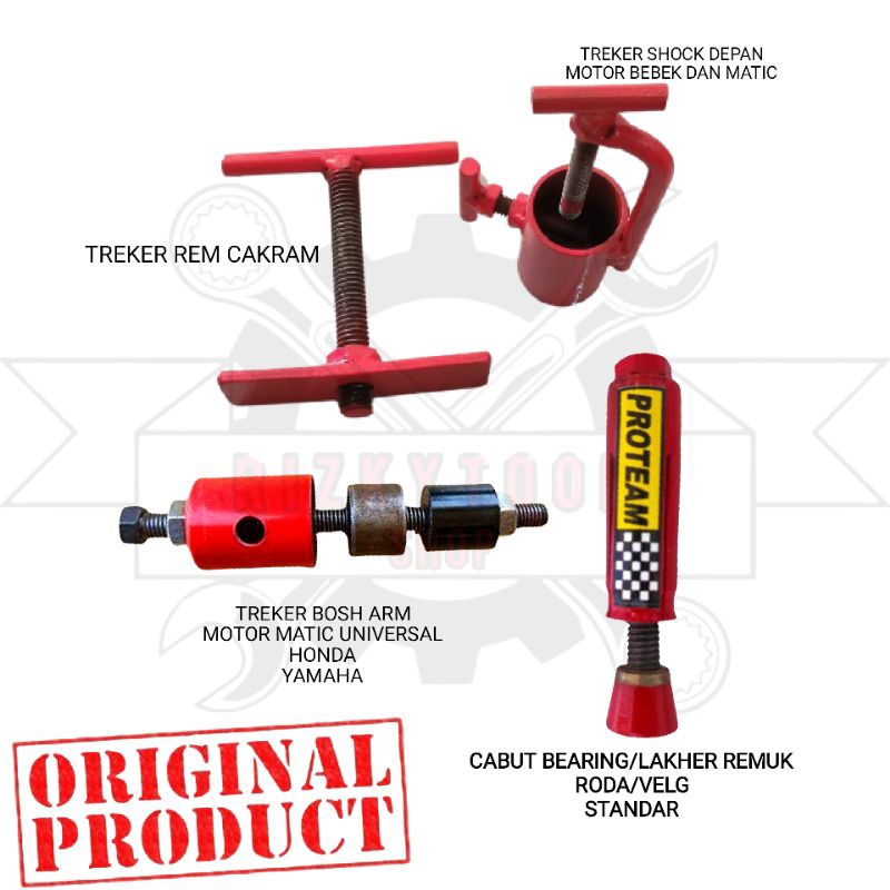 treker Bosh arm treker shok depan treker rem treker bearing remuk roda