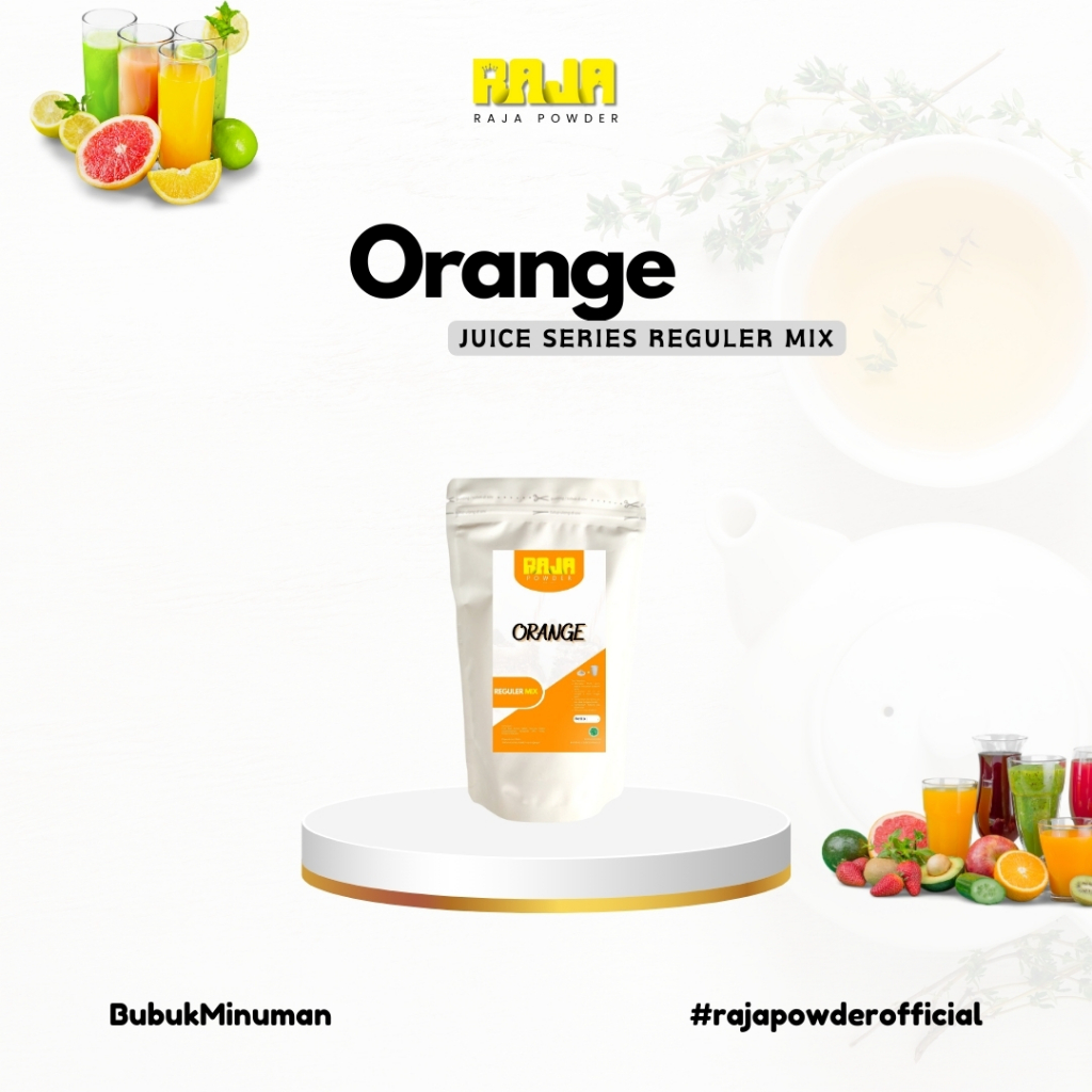 

Bubuk Jus Jeruk Bubuk Minuman Orange Juice Powder 500 gram